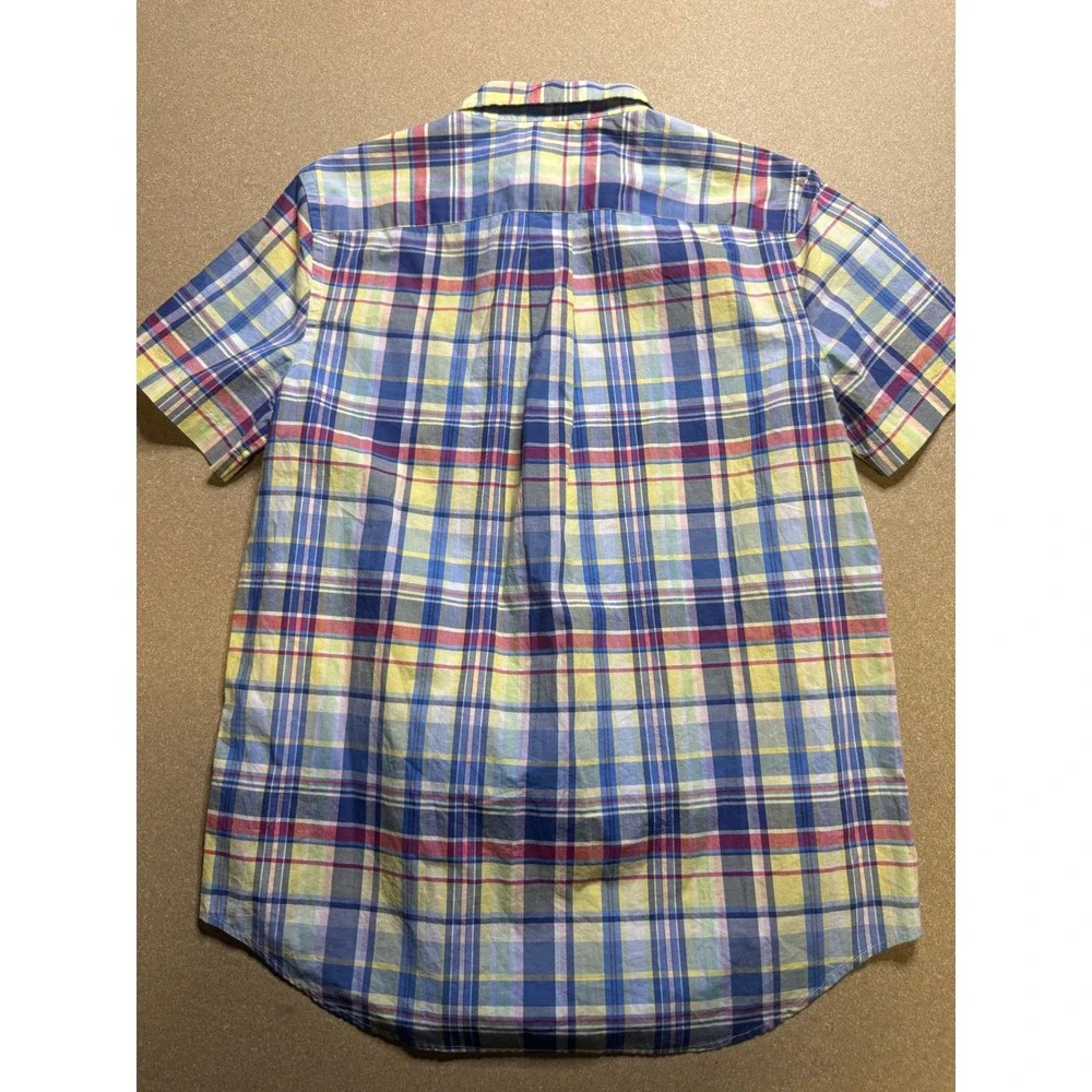 Ralph Lauren Kids Plaid Short Sleeve Button Down Shirt - XL (18-20)‎ NWT $89